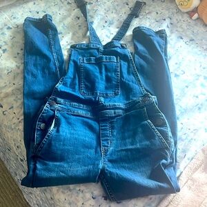 Long crewcuts denim overalls